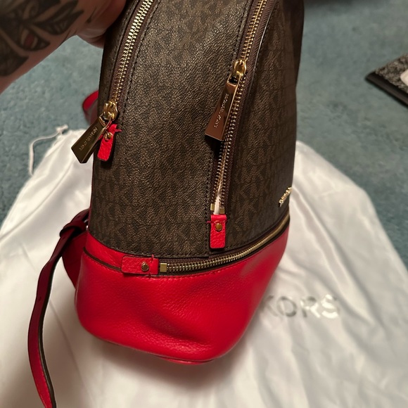 XL Coach tote brown and red - Picture 8 of 12